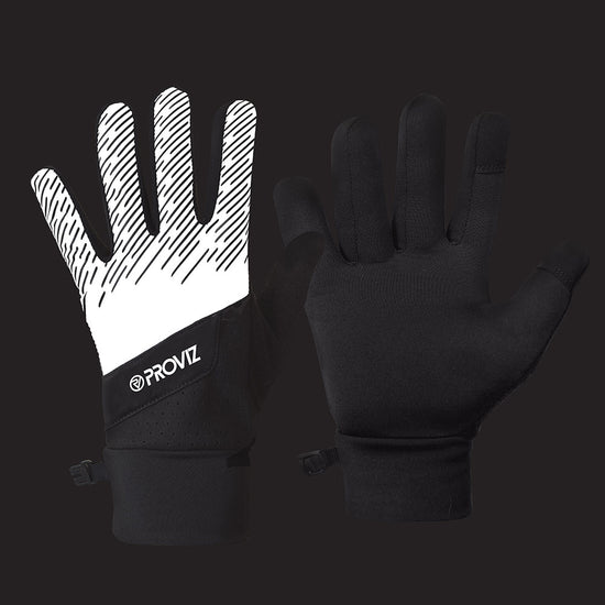 Reflective Lightweight Running Gloves — night mode
