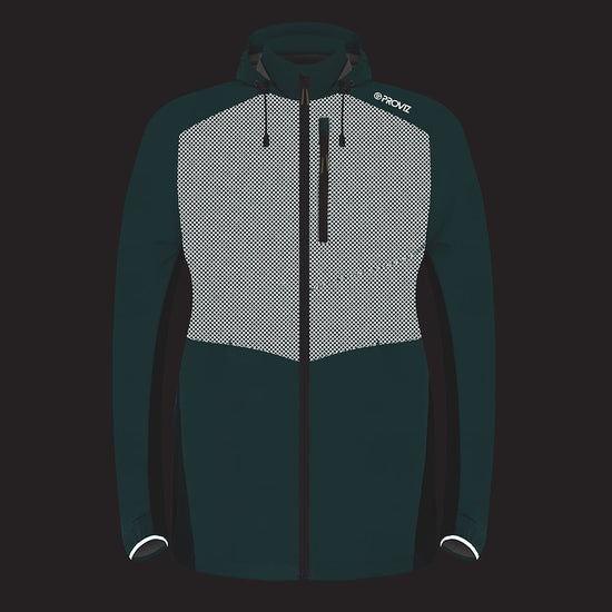 Lumina Women’s Reflective Waterproof Running Jacket — night mode