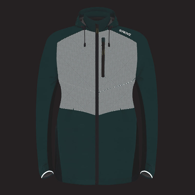 Lumina Women’s Reflective Waterproof Running Jacket — night mode