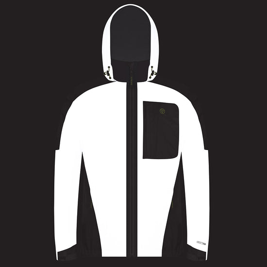 Men's Reflective Waterproof Fleece Lined Jacket 2.0 — night mode