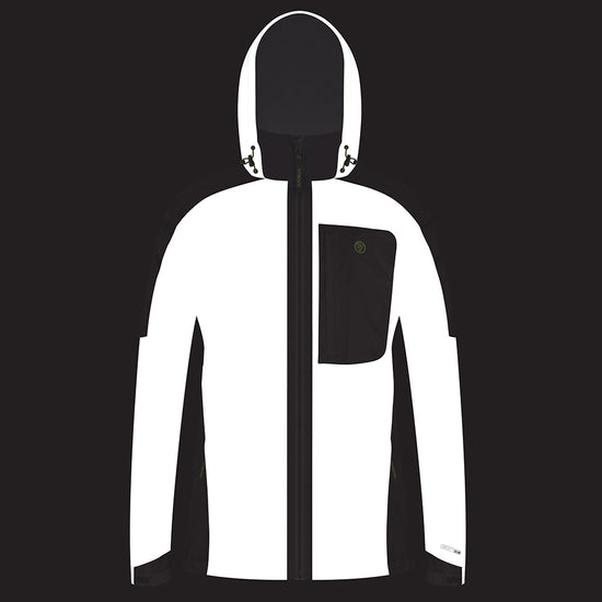 Women's Reflective Waterproof Fleece Lined Jacket 2.0 — night mode