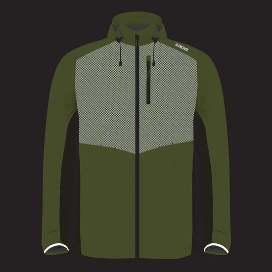 Lumina Men’s Reflective Waterproof Running Jacket — night mode