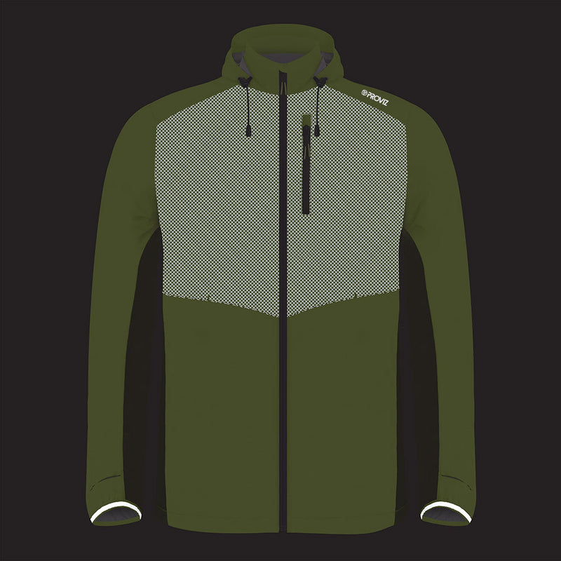 Lumina Men’s Reflective Waterproof Running Jacket — night mode