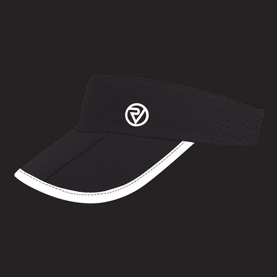 Reflective Breathable Graphite Running Visor — night mode