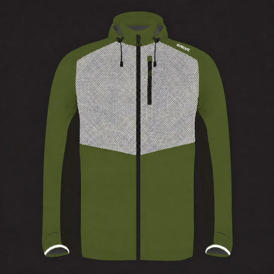 Lumina Men’s Reflective Waterproof Running Jacket — night mode