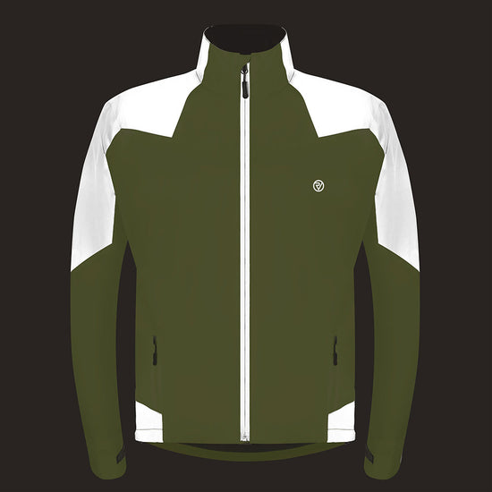 Men's Reflective & Waterproof Cycling Jacket — night mode