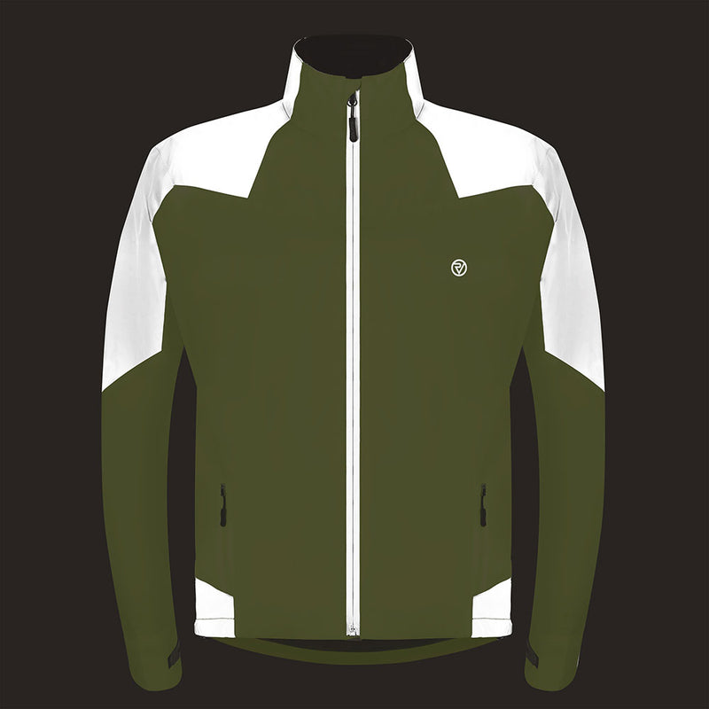 Men's Reflective & Waterproof Cycling Jacket — night mode
