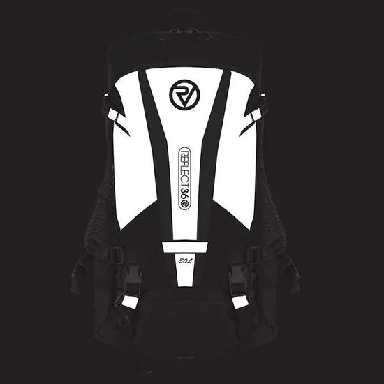 Reflective Water Resistant 30L Backpack — night mode