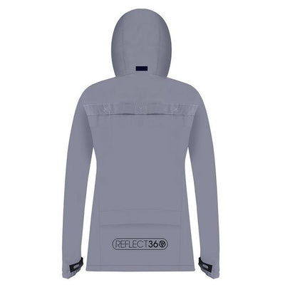 Women's Reflective Waterproof Hooded Jacket - Clearance