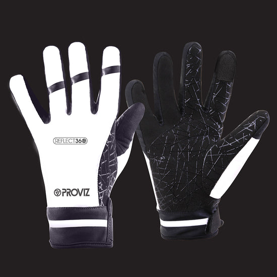 Reflective Waterproof Cycling Gloves — night mode