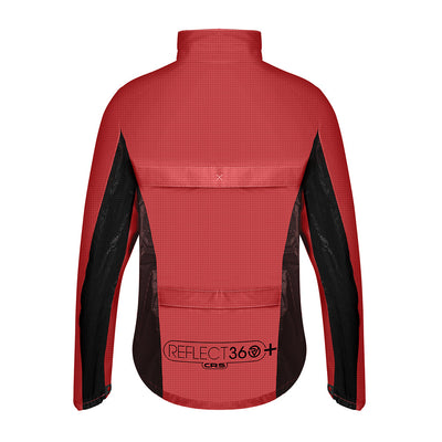 CRS Men's Fully Reflective & Enhanced Waterproof Cycling Jacket