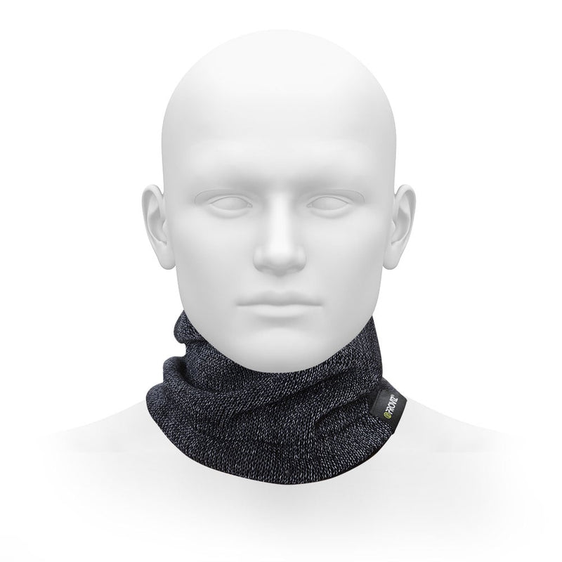 Reflektierender Fleecefutter Halswärmer in Schwarz