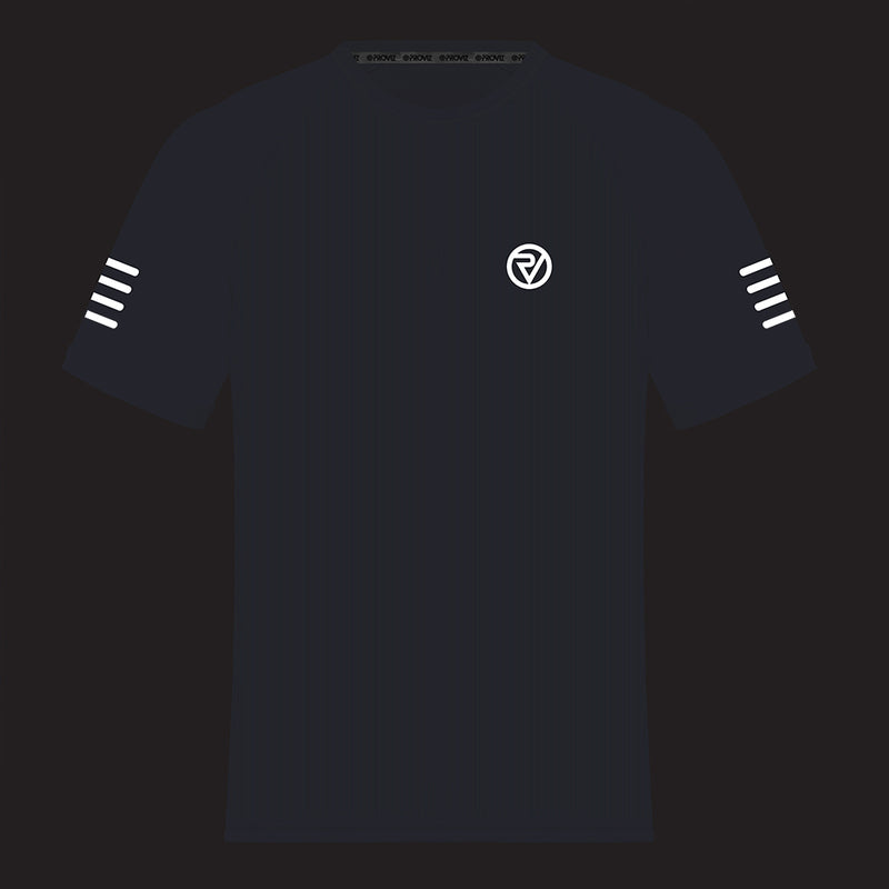 Men's Reflective Short Sleeve Top — night mode