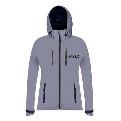 Women's Reflective Waterproof Hooded Jacket - Clearance