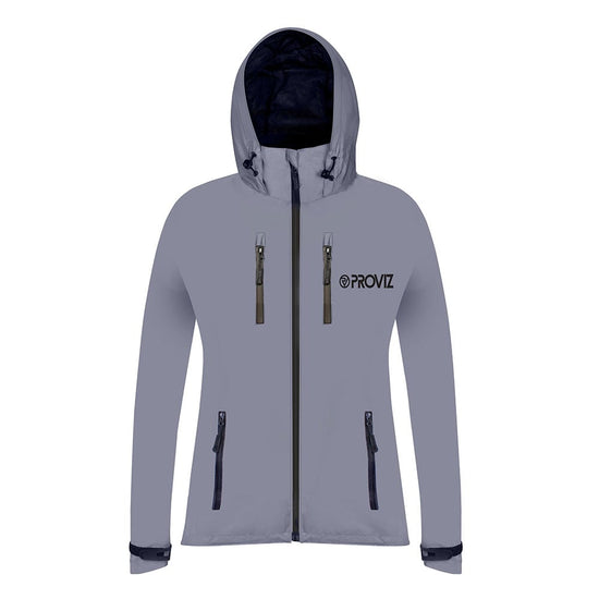 Women's Reflective Waterproof Hooded Jacket - Clearance