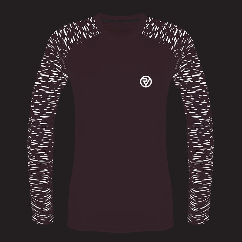 Reflective Women's Long Sleeve Training Top — night mode