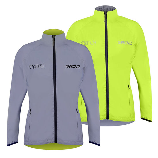 Switch Reflektierend Umkehrbare Radjacke für Frauen