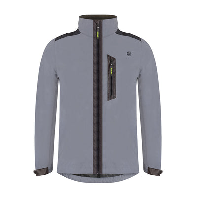City Men's 100% Reflective Waterproof Commuter Cycling Jacket