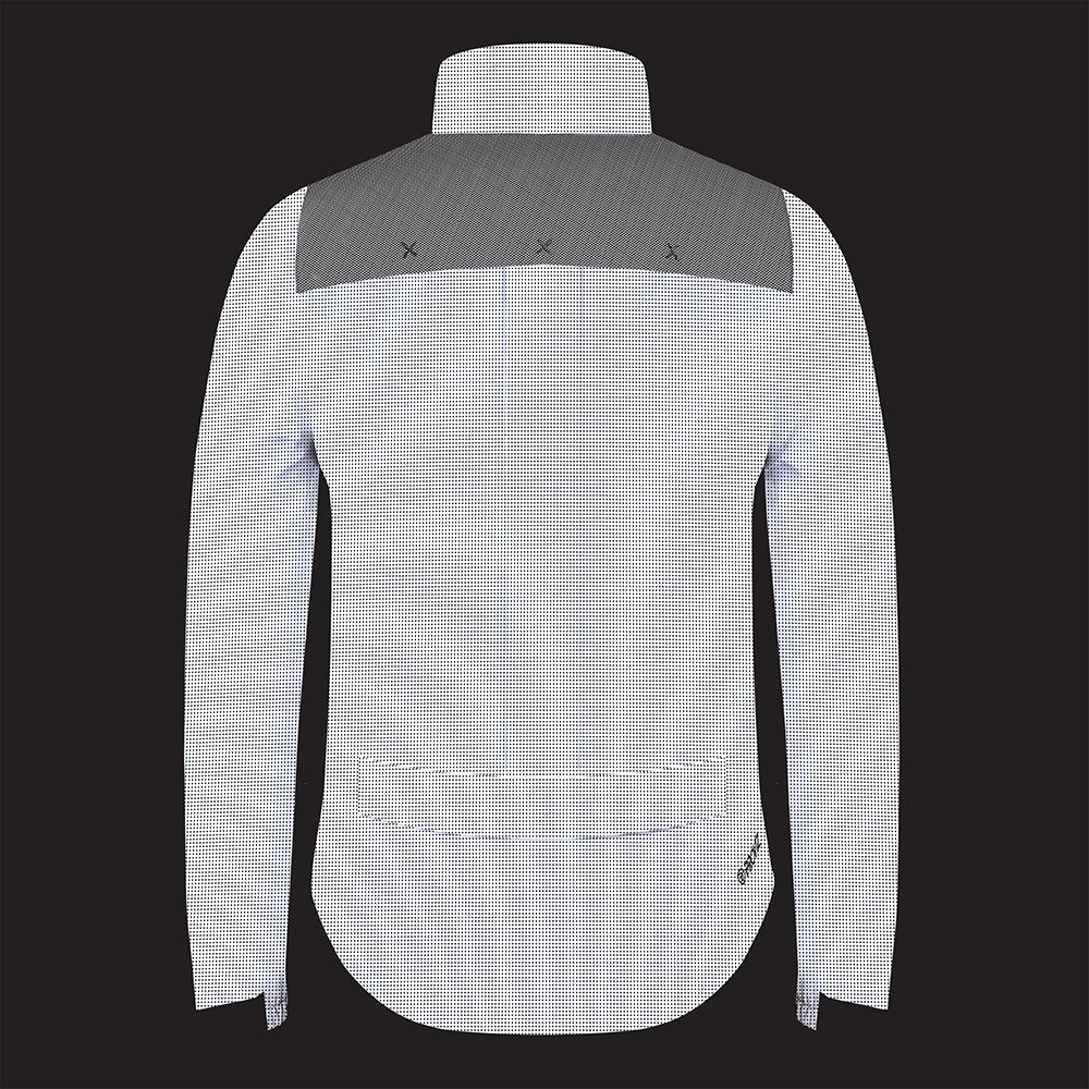 lifestyle APEX Men’s 100% Reflective Waterproof Cycling Jacket lights on rear