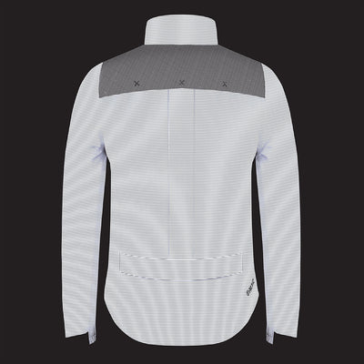 lifestyle APEX Men’s 100% Reflective Waterproof Cycling Jacket lights on rear