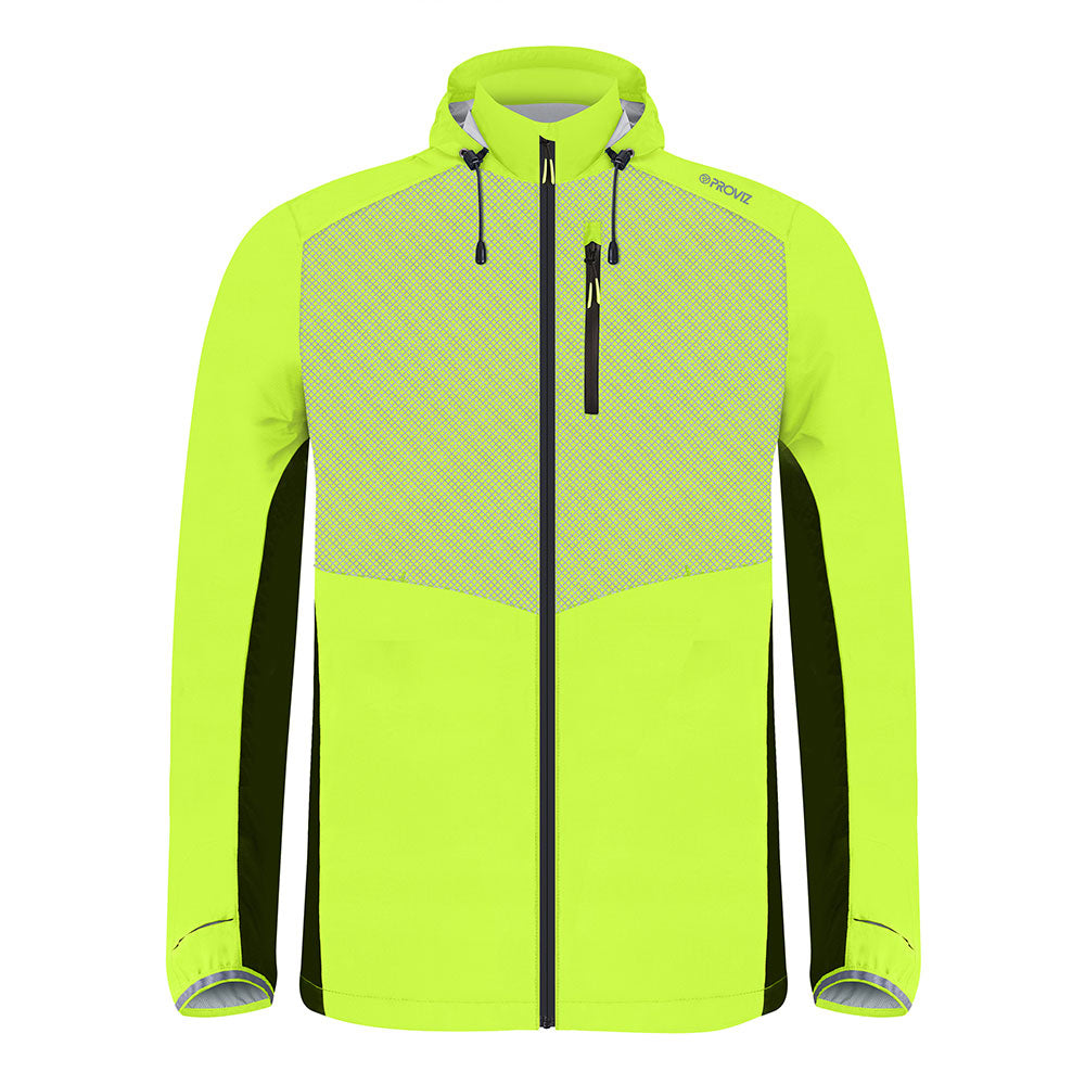 men's yellow lumina jacket front