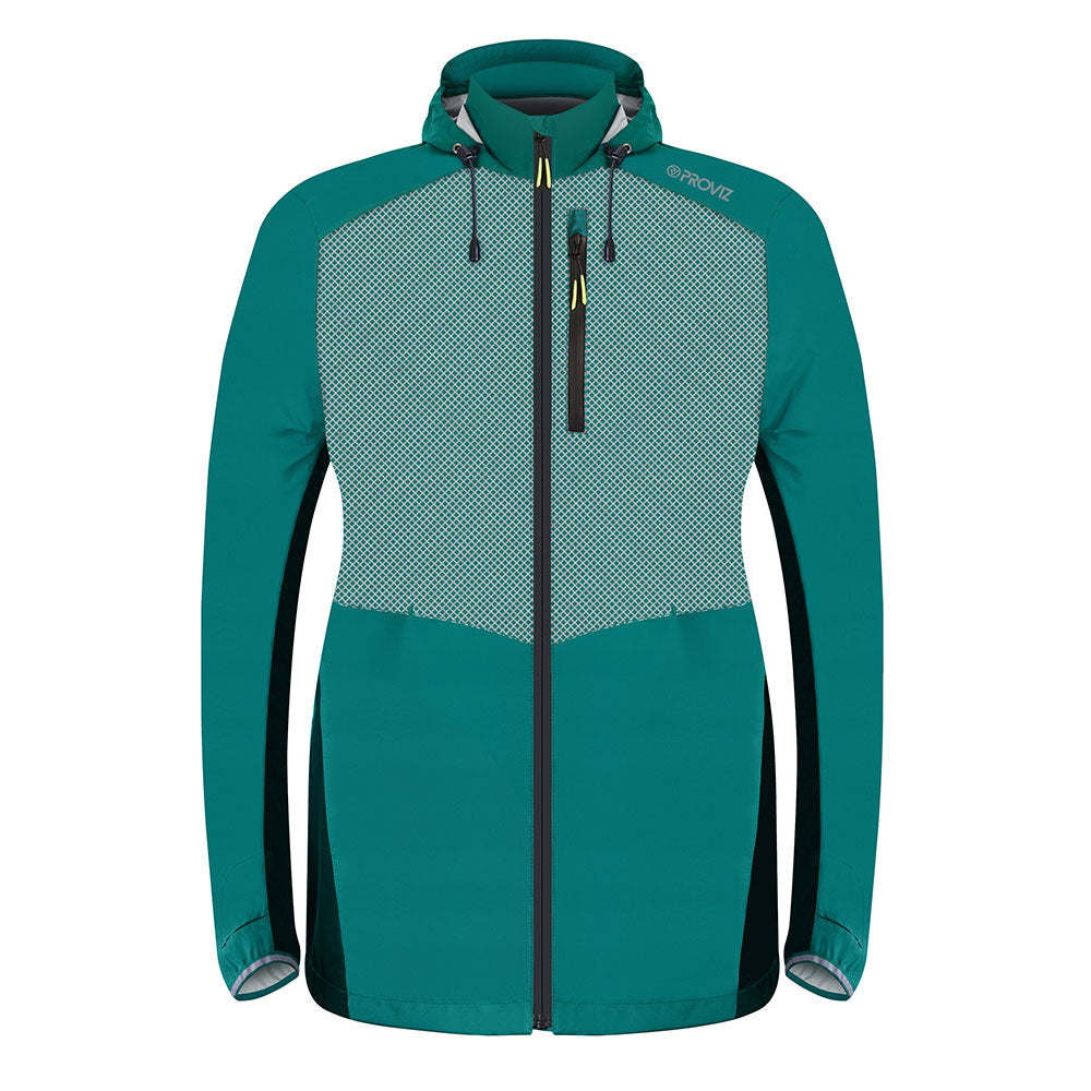 lumina women's jacket teal front
