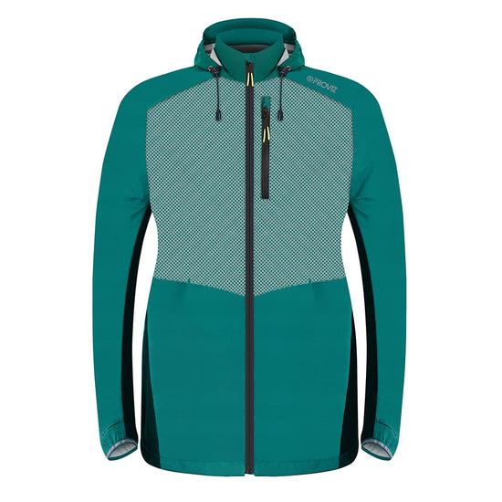 lumina women's jacket teal front