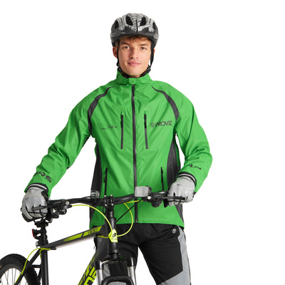 Bicycle Waterproof Cycling Jacket Windbreaker MTB Road Bike Raincoat  Reflective