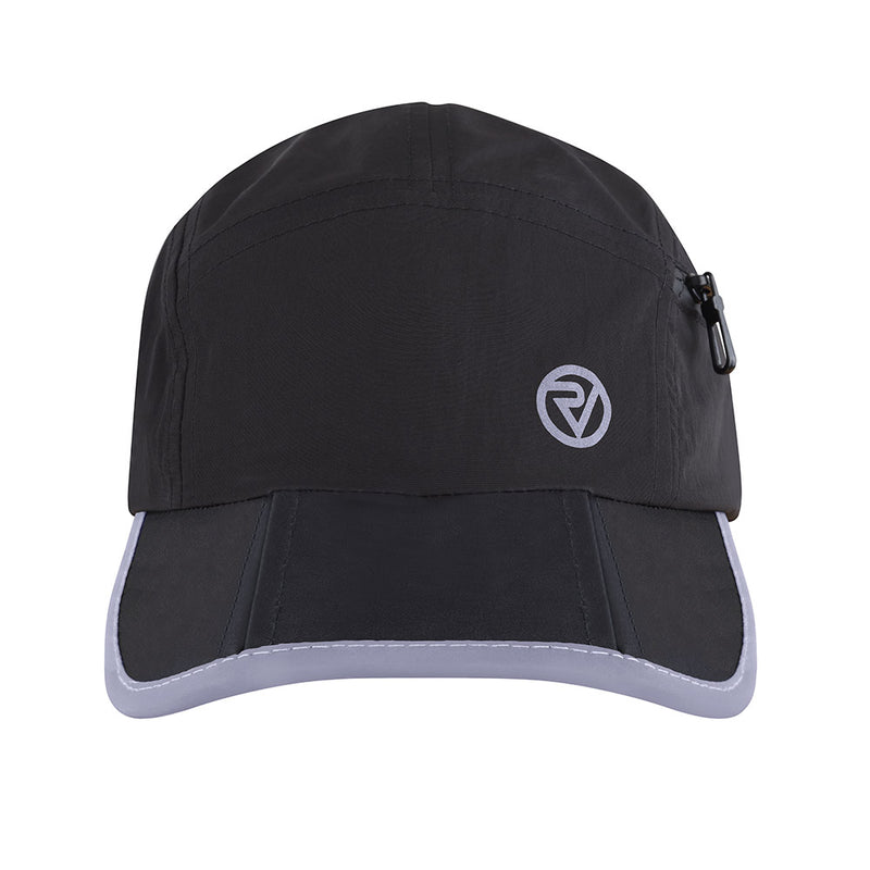 Reflective Breathable Black Running Cap