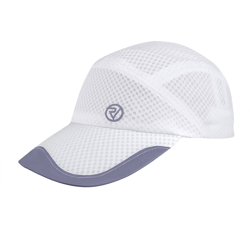 Reflective Breathable White Running Cap