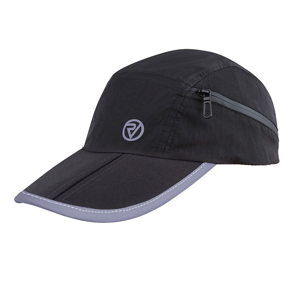 Reflective Breathable Black Running Cap