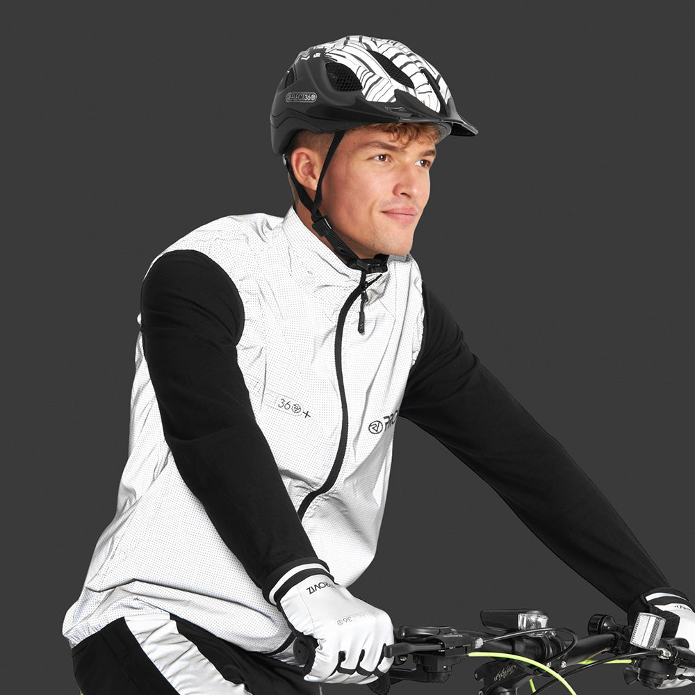 Men's Fully Reflective Enhanced Waterproof Cycling Vest