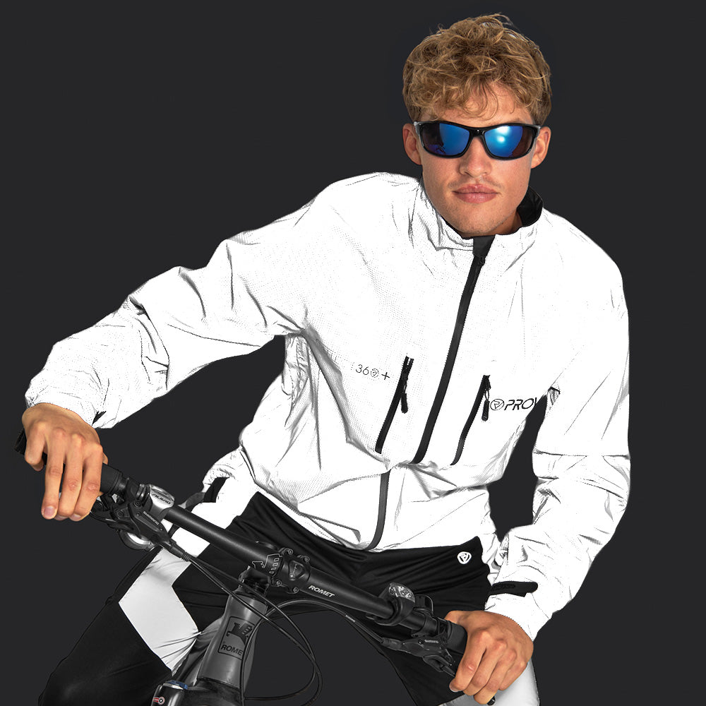 REFLECT360 Plus Men's Fully Reflective Enhanced Waterproof Cycling Jacket