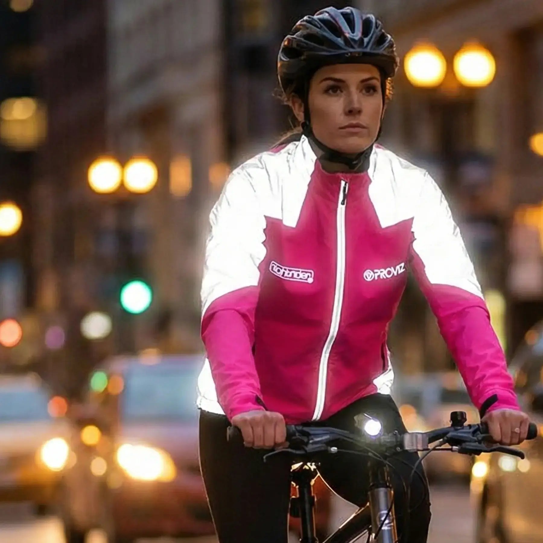 fahrradbekleidung reflektierend damen Reflektierende Wasserdichte Radjacke für Frauen