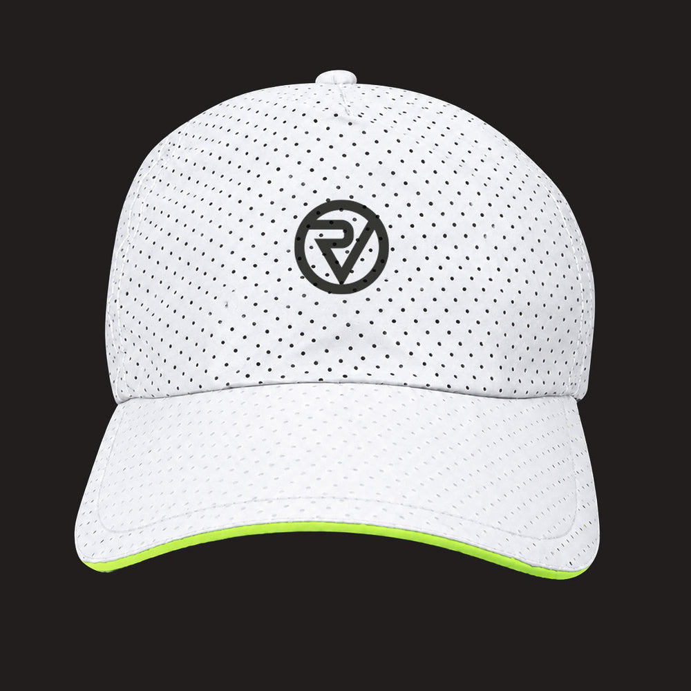 lifestyle Fully Reflective Running Cap front lights on