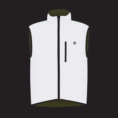 lifestyle Men's Reflective Reversible Cycling Gilet reflective at night