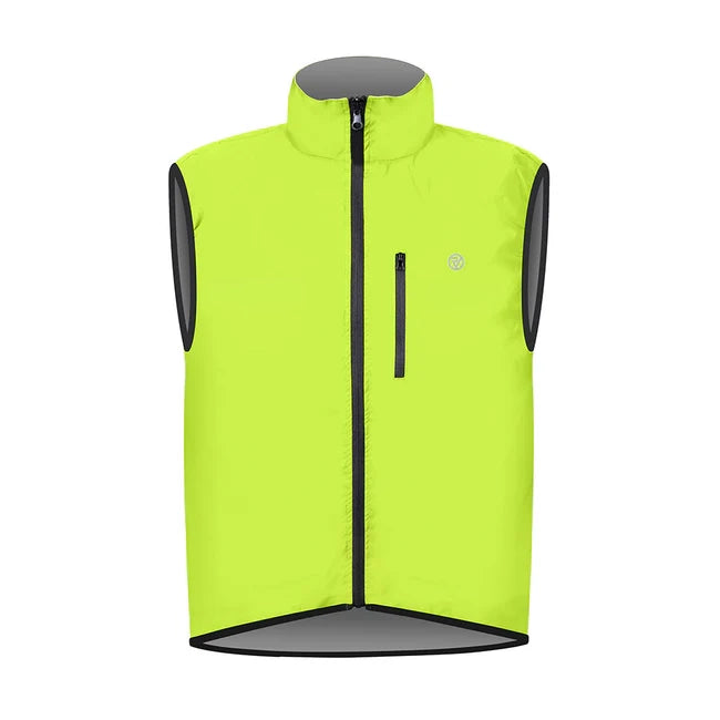 lifestyle Men's Reflective Reversible Cycling Gilet yellow