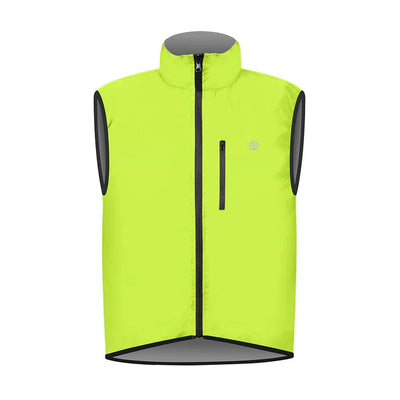 lifestyle Men's Reflective Reversible Cycling Gilet yellow