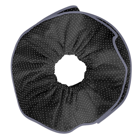 Reflective/Black Hair Scrunchie