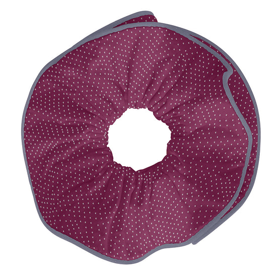 Reflective/Burgundy Hair Scrunchie