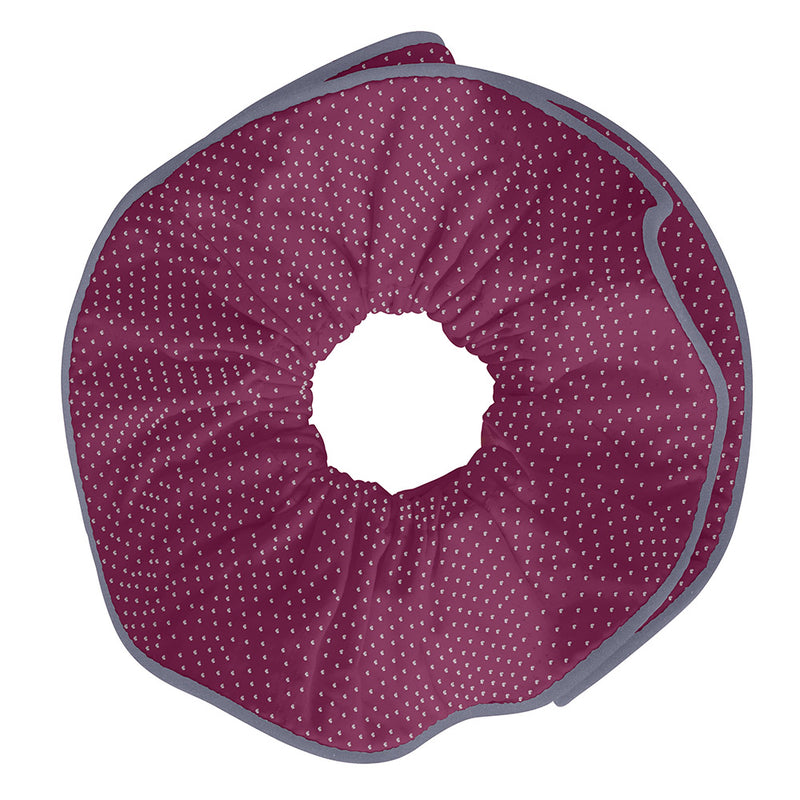 Reflective/Burgundy Hair Scrunchie