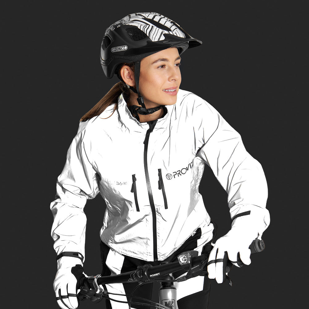 Women's Aero Reflective Windproof Waterproof Hi-Viz Cycling Rain