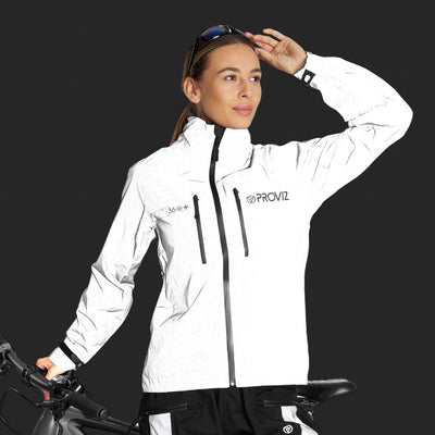 REFLECT360 Plus Women's Fully Reflective Enhanced Waterproof Cycling Jacket