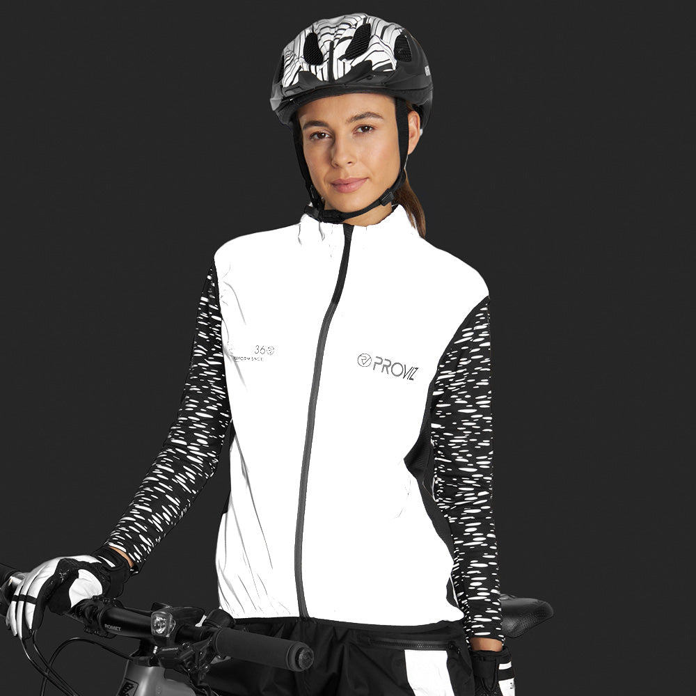 Proviz Damen Fahrrad Weste Reflect360+ Ärmellos Reflektierend Wind
