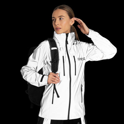Running Room Unisex Winter Fleece Lined Reflective Jacket