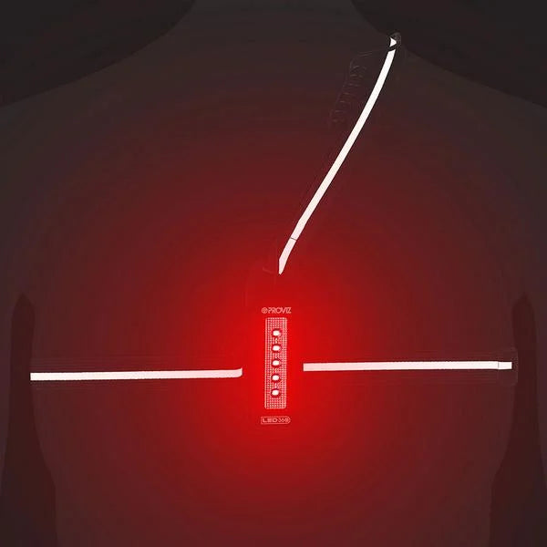 CHIMONA Brust Lauflicht mit Reflektor, 500 Lumen LED Laufen Joggen