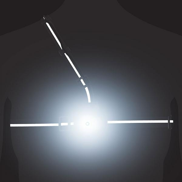 LED360 Running Chest Light at 500 Lumens Proviz