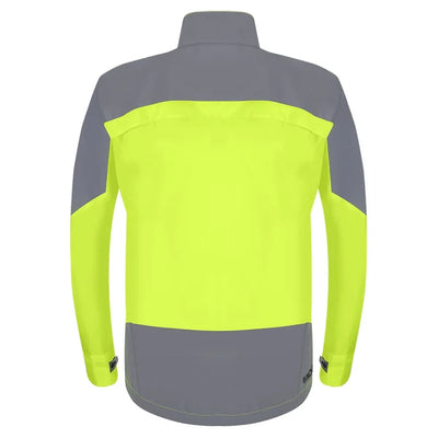 Men's Reflective & Waterproof Cycling Jacket - Yellow Back