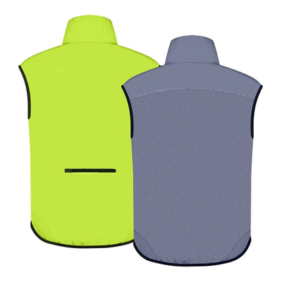 Men's Reflective Reversible Cycling Gilet back