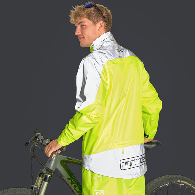 Nightrider Men's Cycling Reflective & Waterproof Jacket Proviz